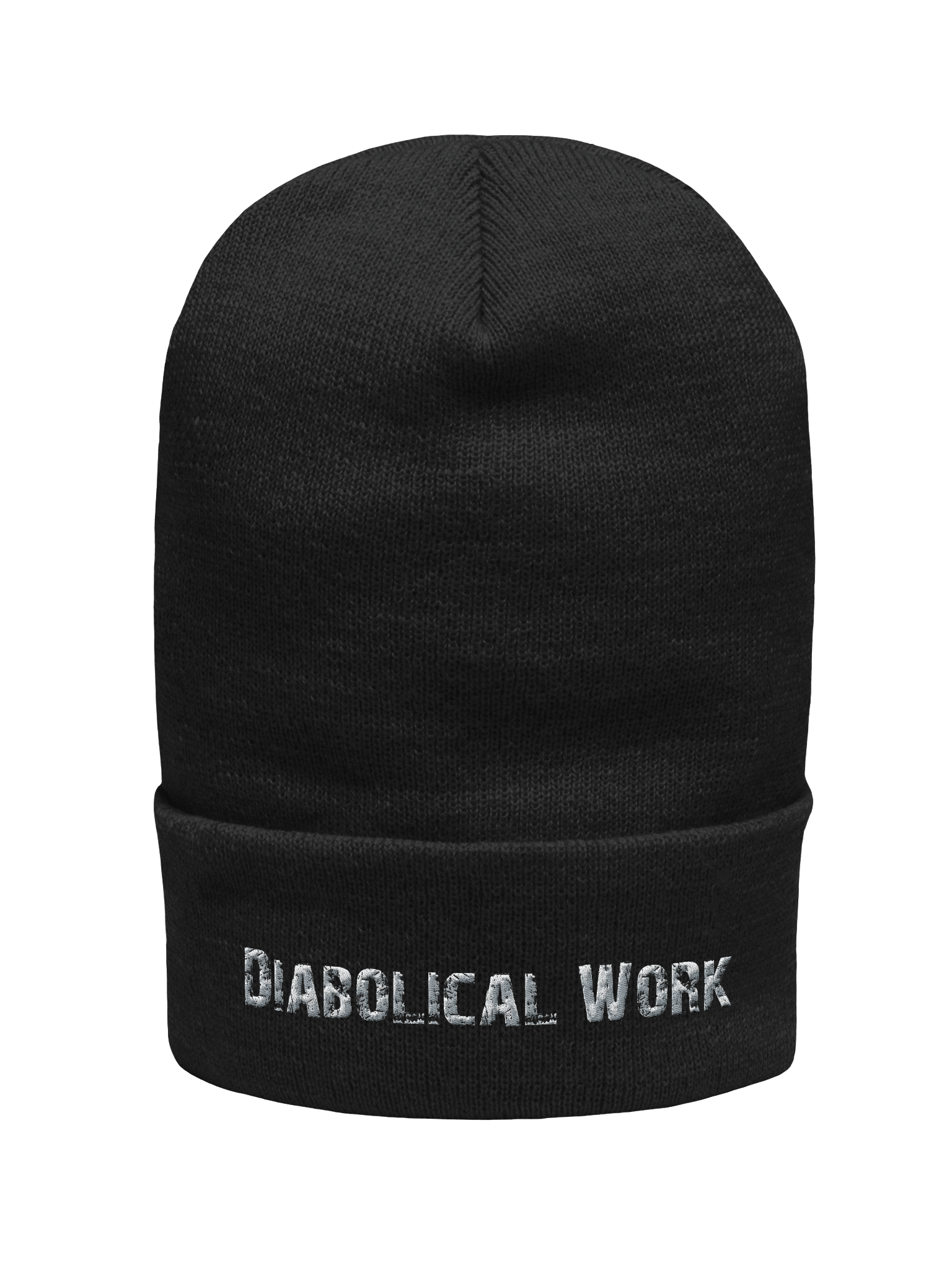 Diabolical Work Beanie (White Stitching) product image (2)