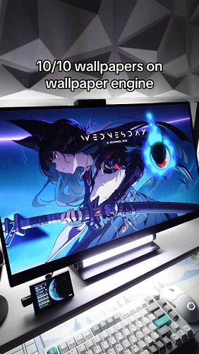 ALL WALLPAPERS 🔗 IN BIO

Wallpaper Engine is on Steam. Rainmeter tutorial for the day/date is linked in my bio @nightxparade ...