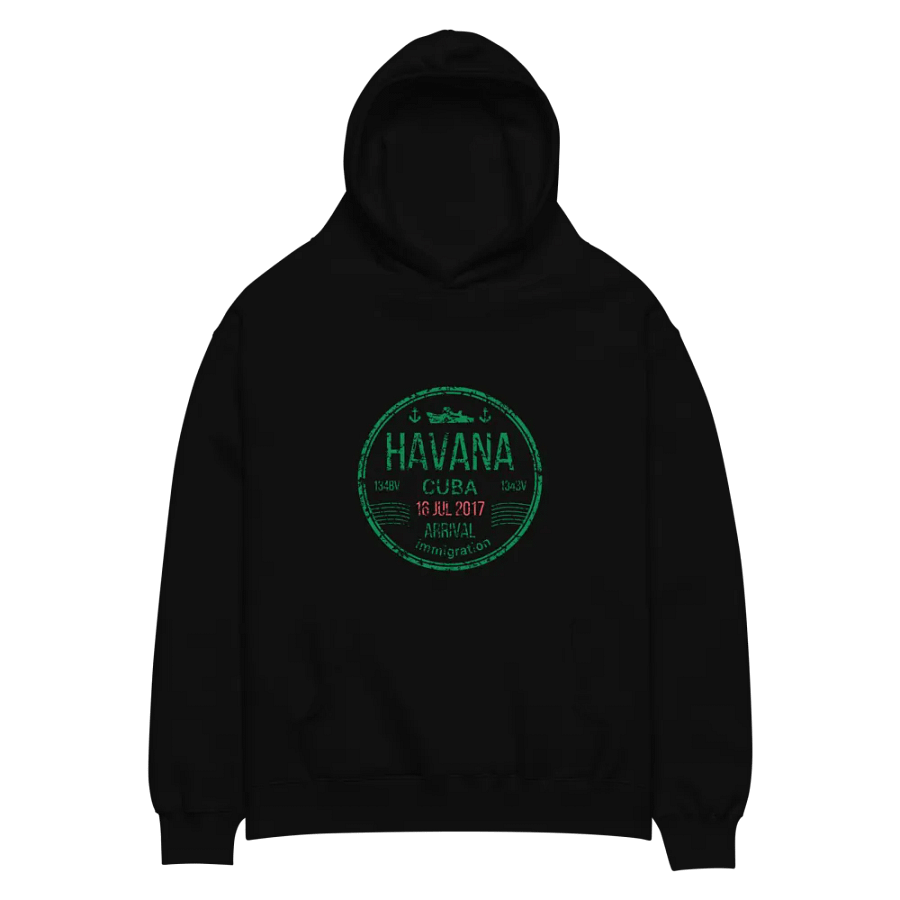 Havana Cuba Arrival Stamp Hoodie product image (2)
