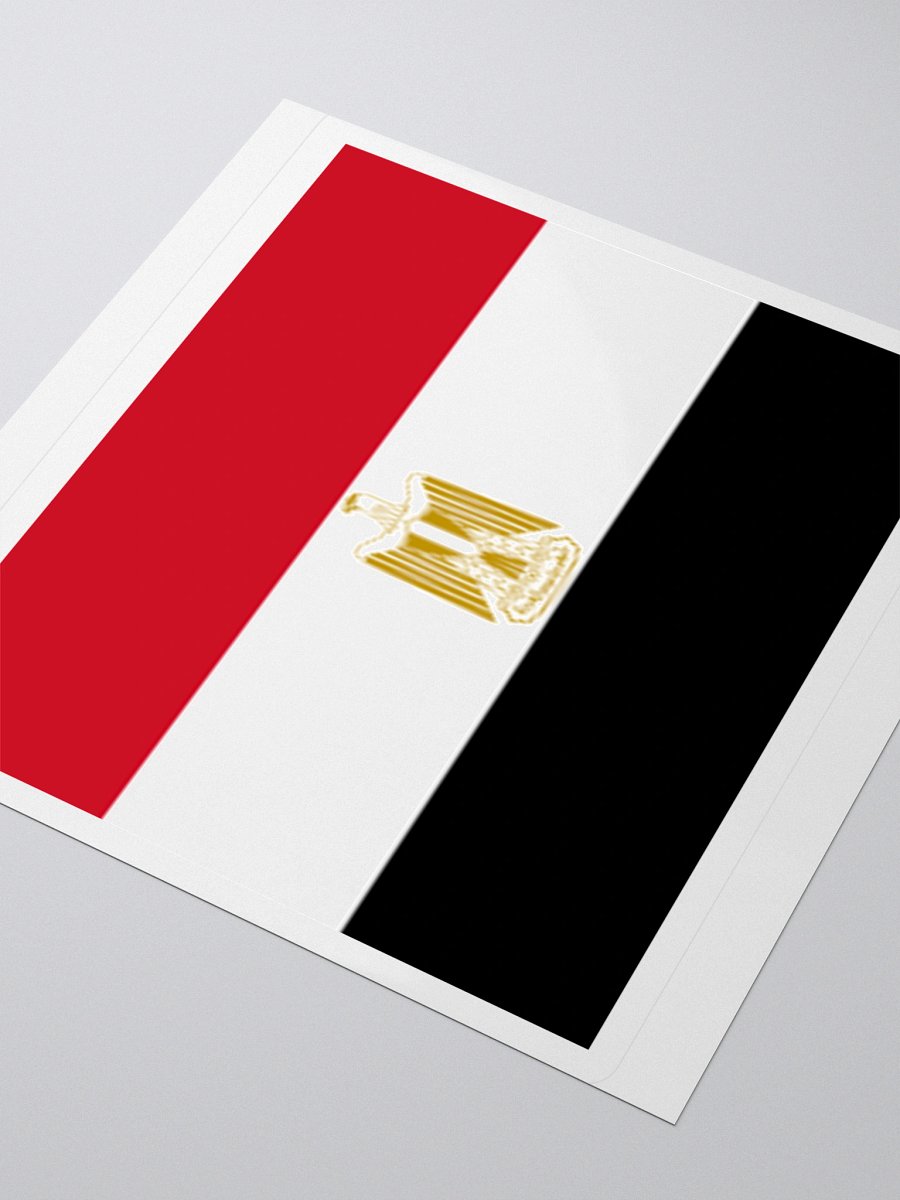 Egypt Flag Sticker | Eagle of Saladin Design | Durable Vinyl | 3 Sizes product image (7)