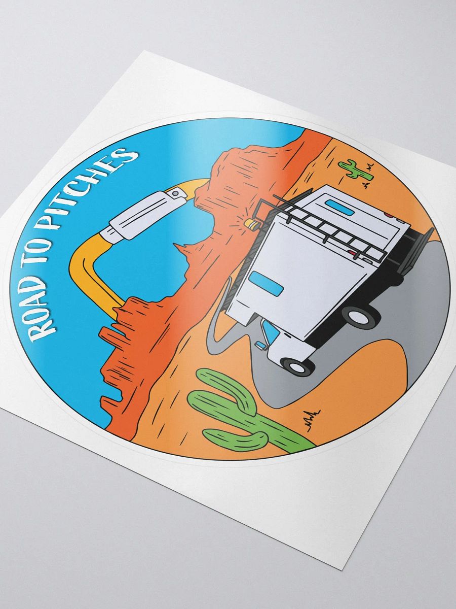 Road to Pitches desert sticker product image (3)