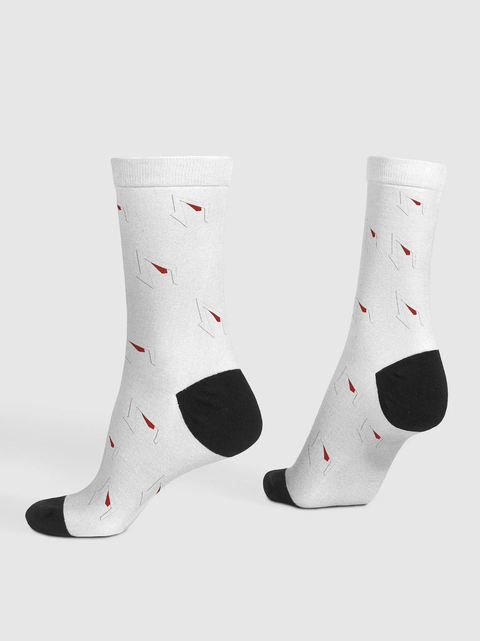 FAME PRODUCTIONS WHITE SOCKS WITH LOGO ONLY product image (4)