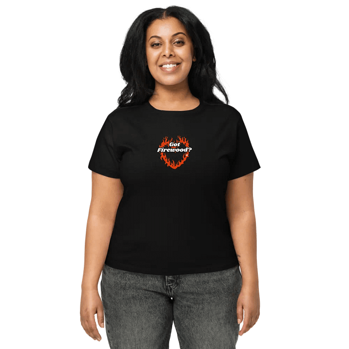 Flaming Heart - Got Firewood? | High Waisted Tee product image (2)