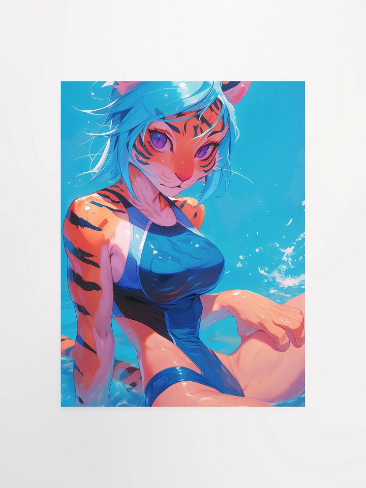Tiger Tales: Playful Swimsuit Poster product image (2)