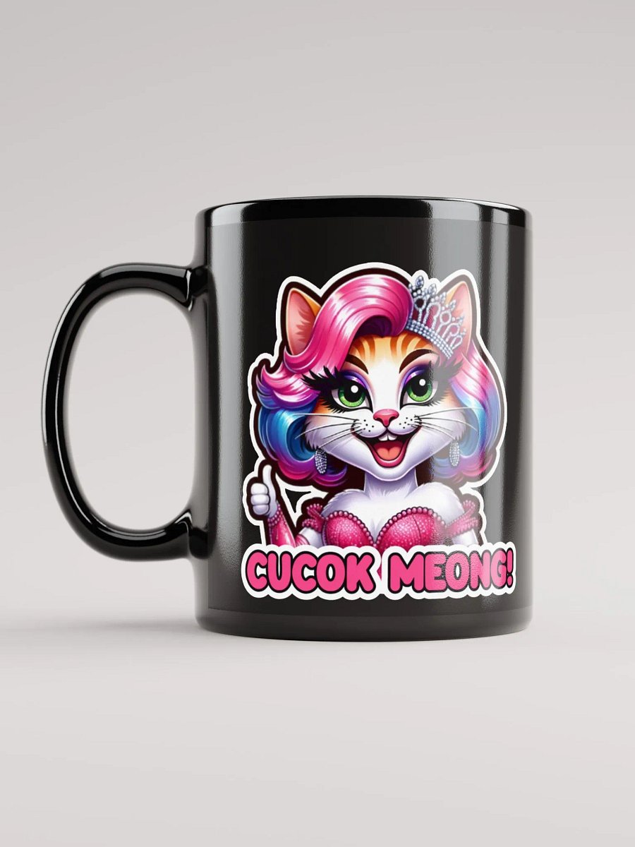 Cucok Meong! Black Glossy Mug product image (11)