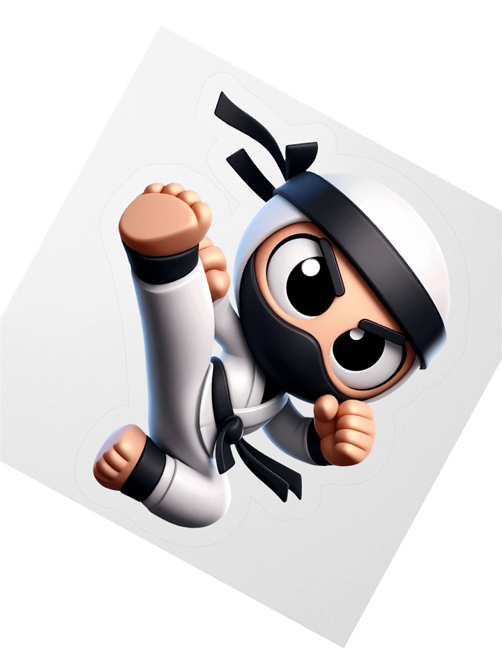 Cute Ninja Sticker v1 product image (6)