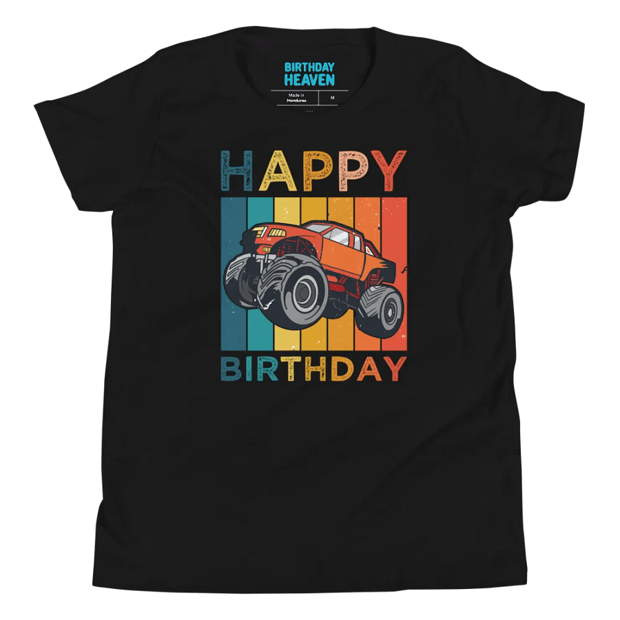 Happy Birthday (Monster Truck) T-Shirt For Kids product image (8)