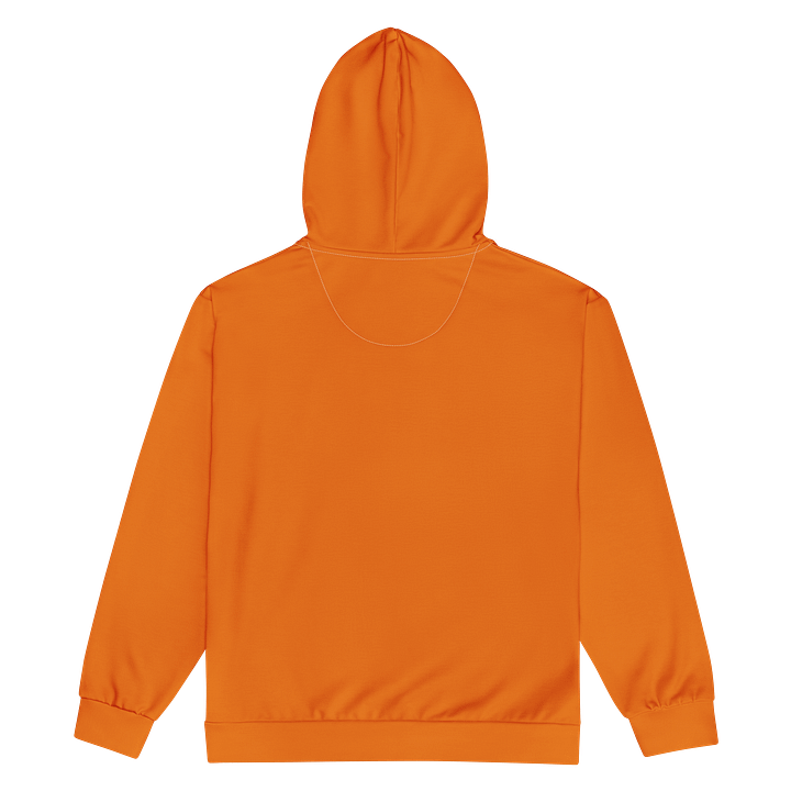 Burnt Orange Solid Color Eco Friendly Unisex Zip Hoodie product image (2)