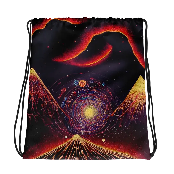 Cosmic Vortex Drawstring Bag product image (1)