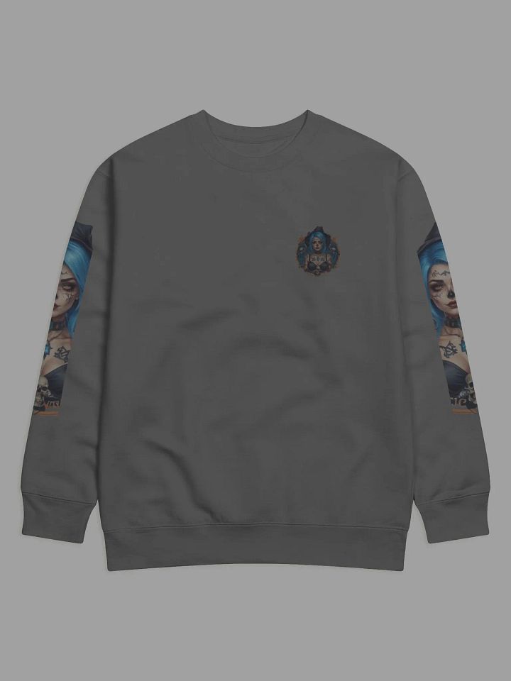 Mystical Gothic Blue Hair Witch Premium Sweatshirt product image (1)