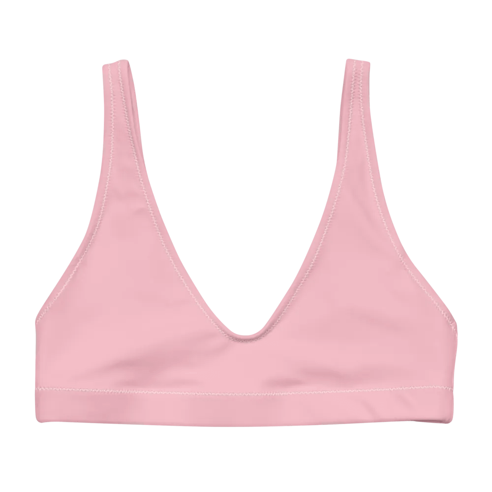Plain Color Pink Padded Bikini Top product image (5)