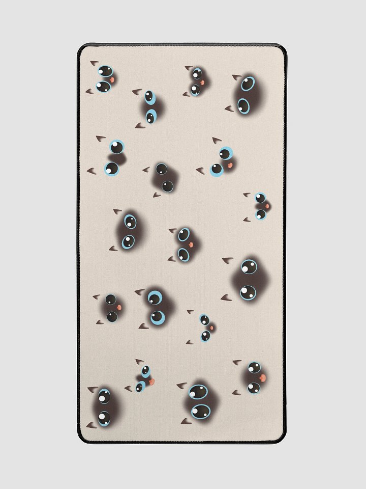 Cute Siamese Cat Faces (Blue Eyes) Desk Mat 15.5" x 31.5" product image (2)