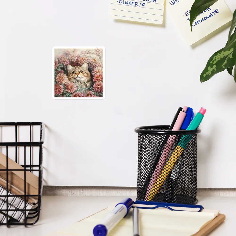 Chrysanthemum Cat Magnets product image (12)