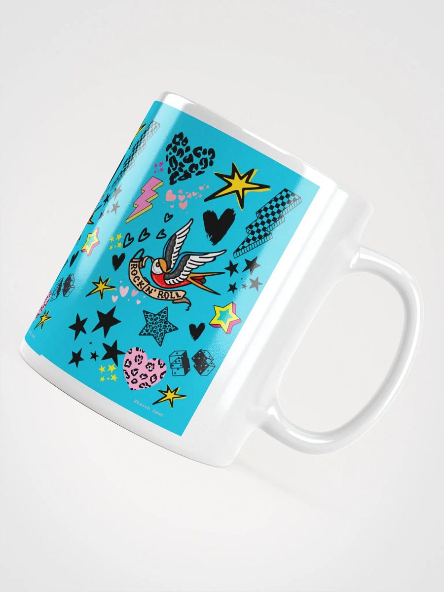 Rock N Roll Tattoo Print Mug - 3 sizes available product image (4)