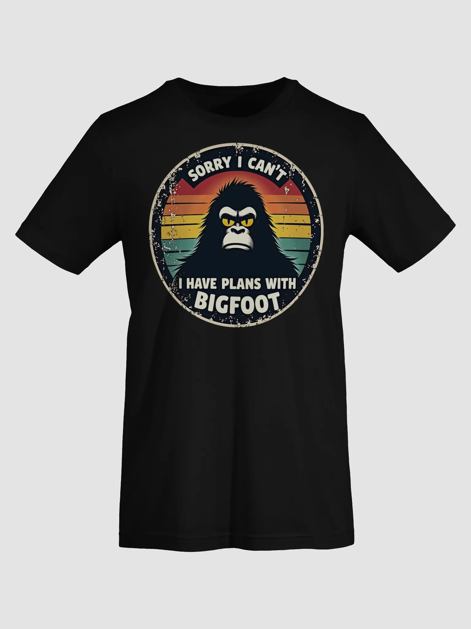 Sorry I Can't I Have Plans With Bigfoot Vintage Retro | Funny Sarcastic Tee product image (8)