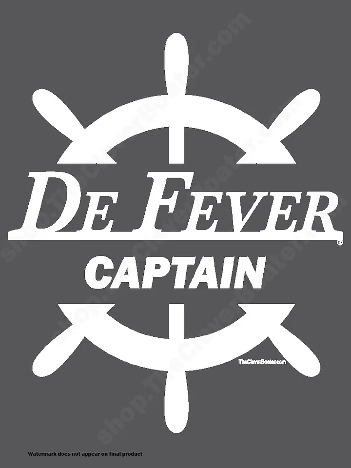 DeFever Captain - T-Shirt - Dark Shirt w/White Logo product image (2)