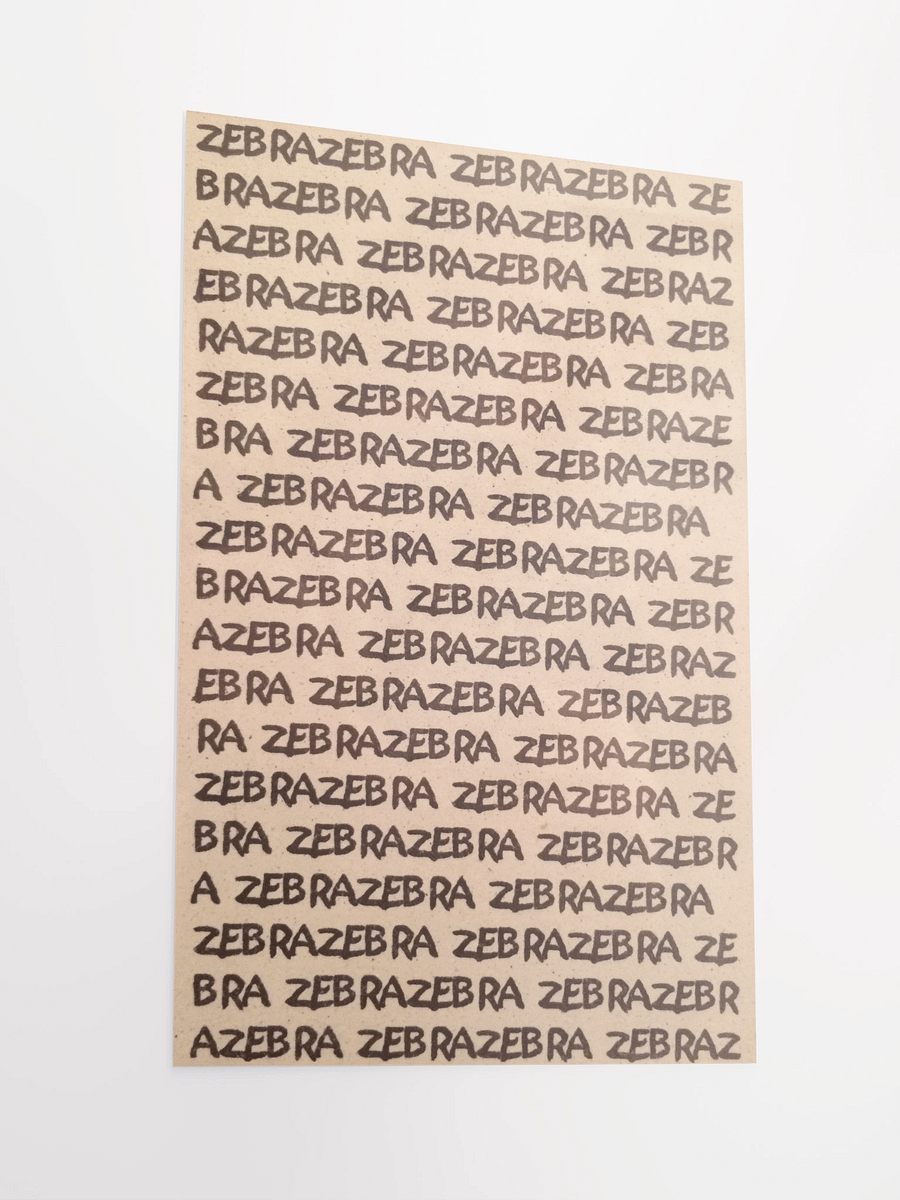 ZebraZebra Poster product image (3)