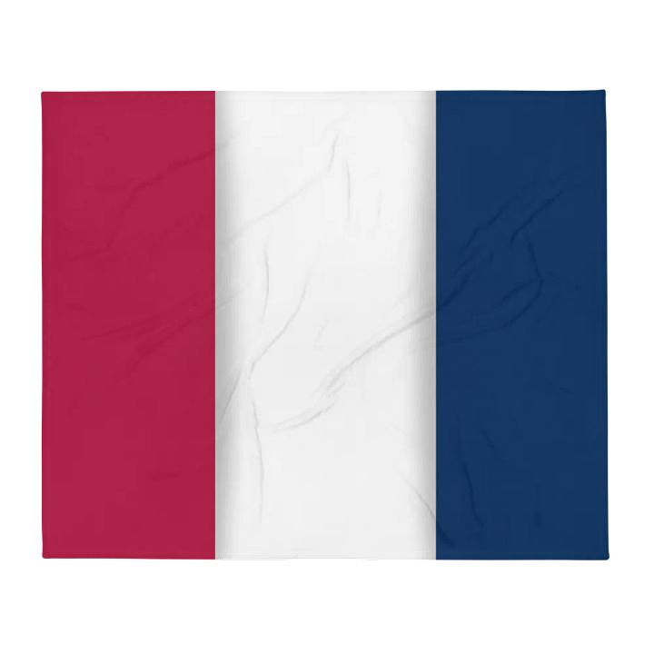 Red White Blue Flag Colored Throw Blanket product image (2)