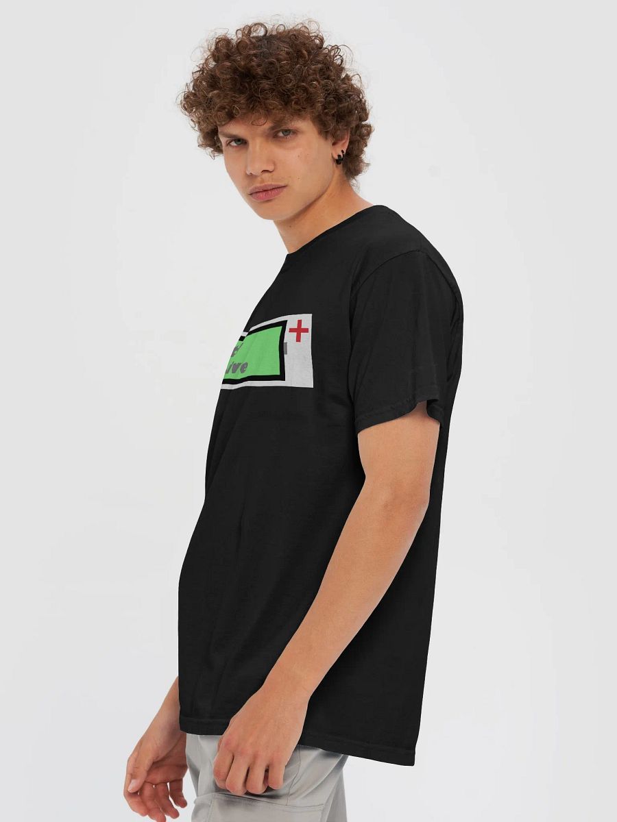 Stay positive battery shirt product image (6)