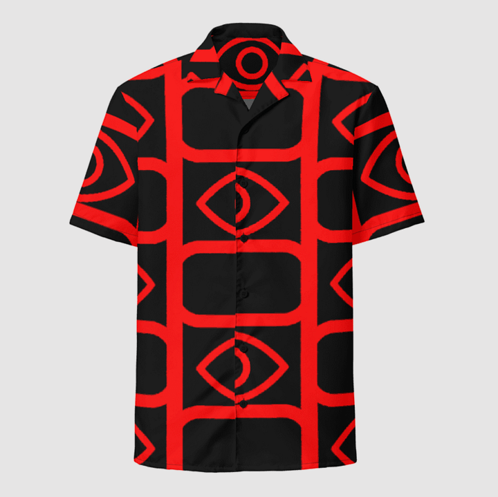 EyeSeeThru Logo Pattern Hawaiian Shirt product image (1)