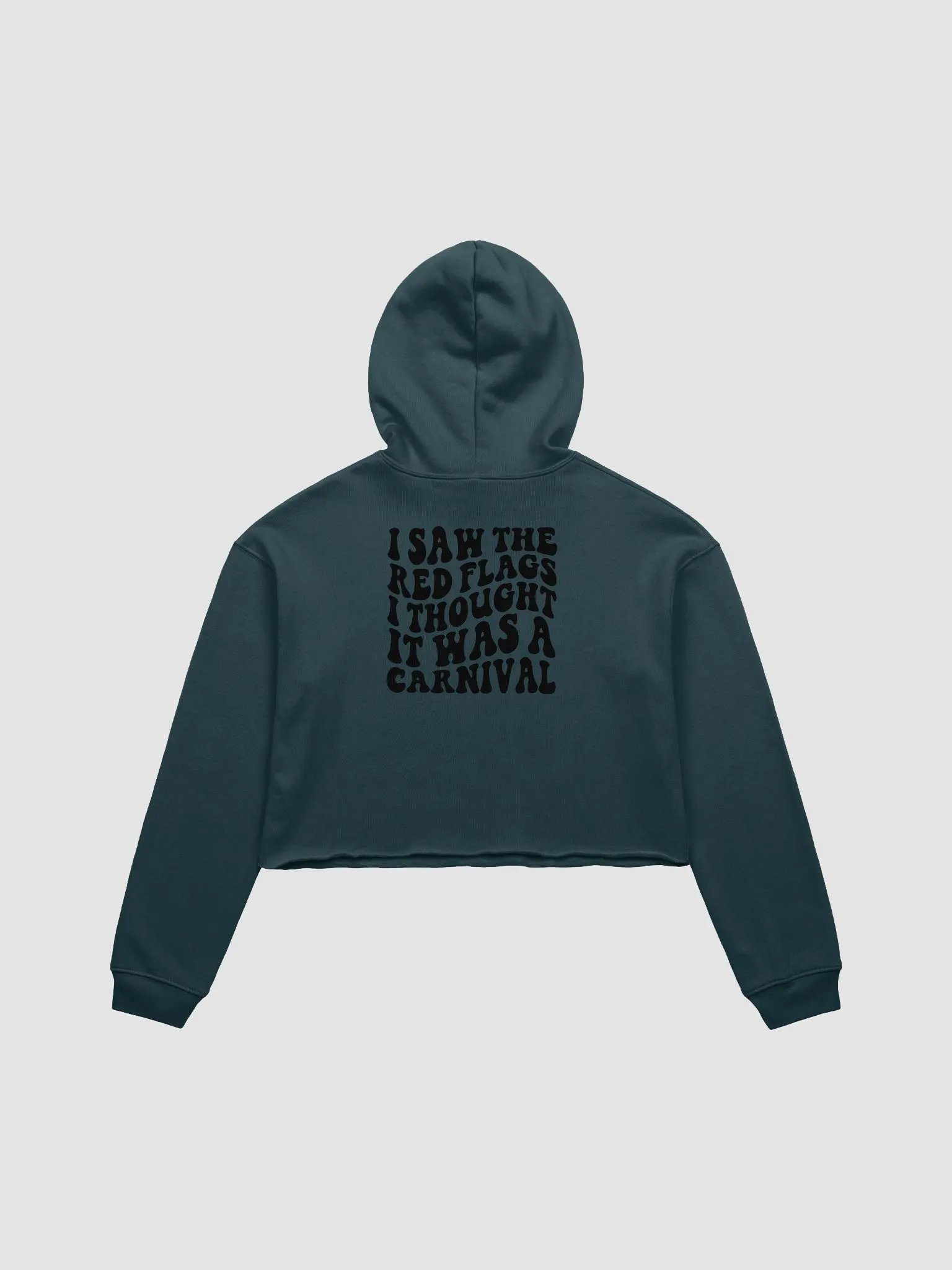 Red Flags Cropped Hoodie - Back Design product image (1)