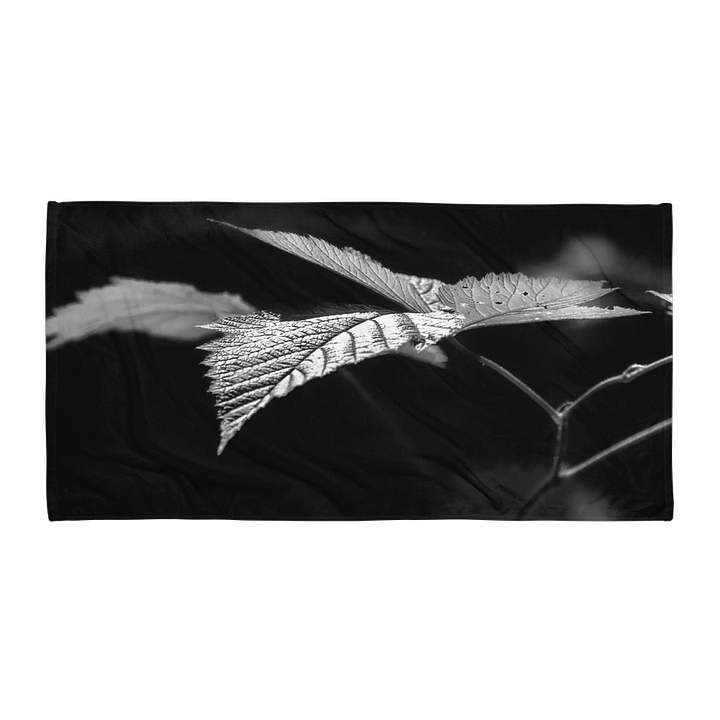Sunlight on a Salmonberry Leaf Sublimated Towel product image (1)