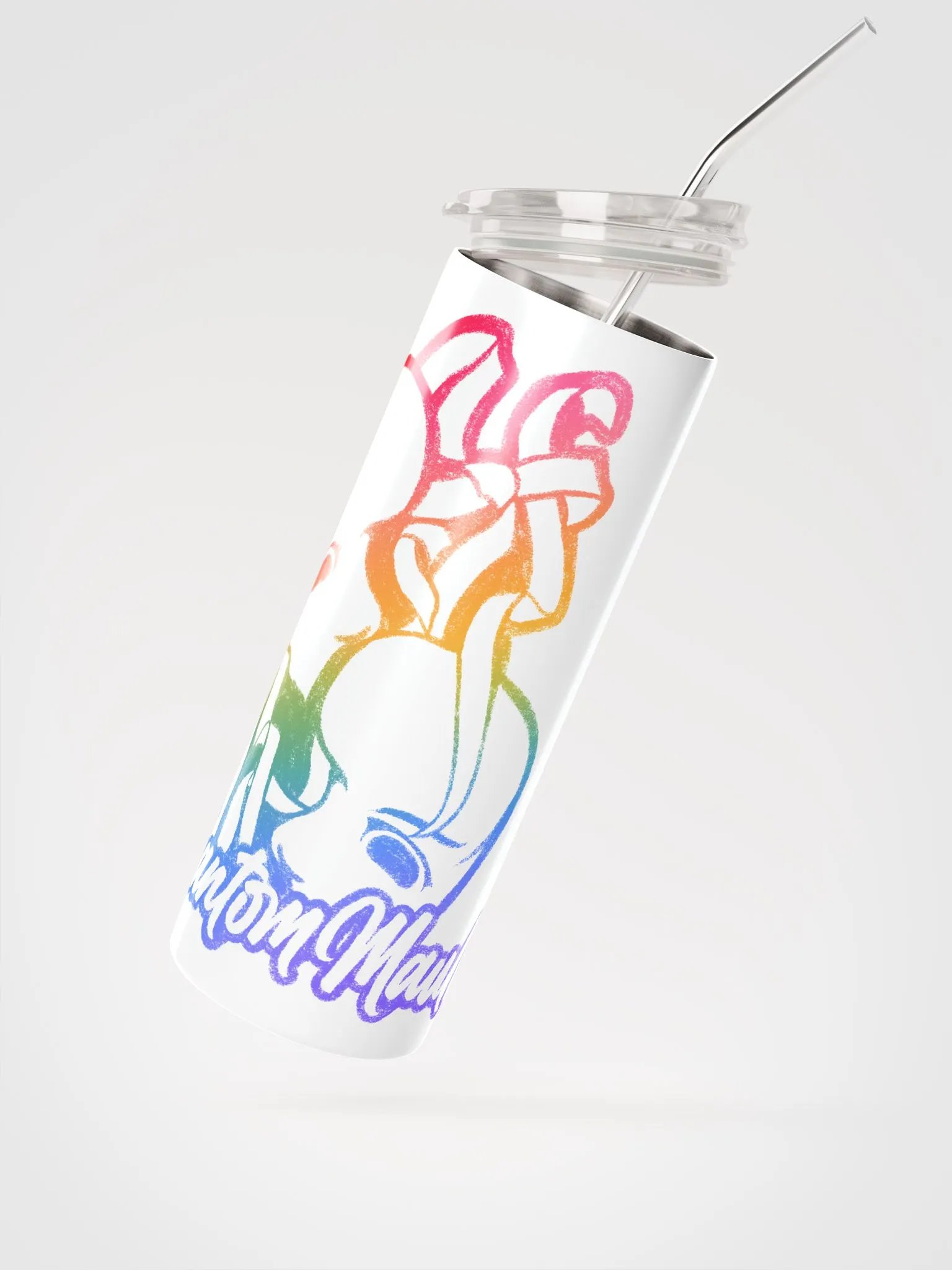 'PhantomMaul' Rainbow Outline Logo Stainless Steel Tumbler product image (8)