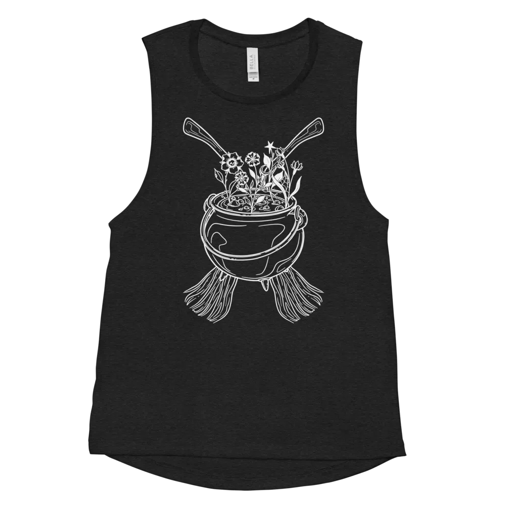 Henbane Coven Crest Bella+Canvas Women's Flowy Muscle Tank product image (11)