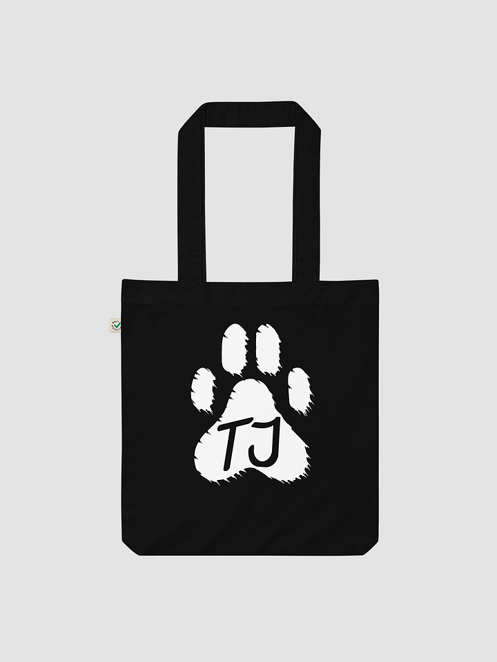 TJ Paw Organic Fashion Tote Bag (white detail) product image (1)