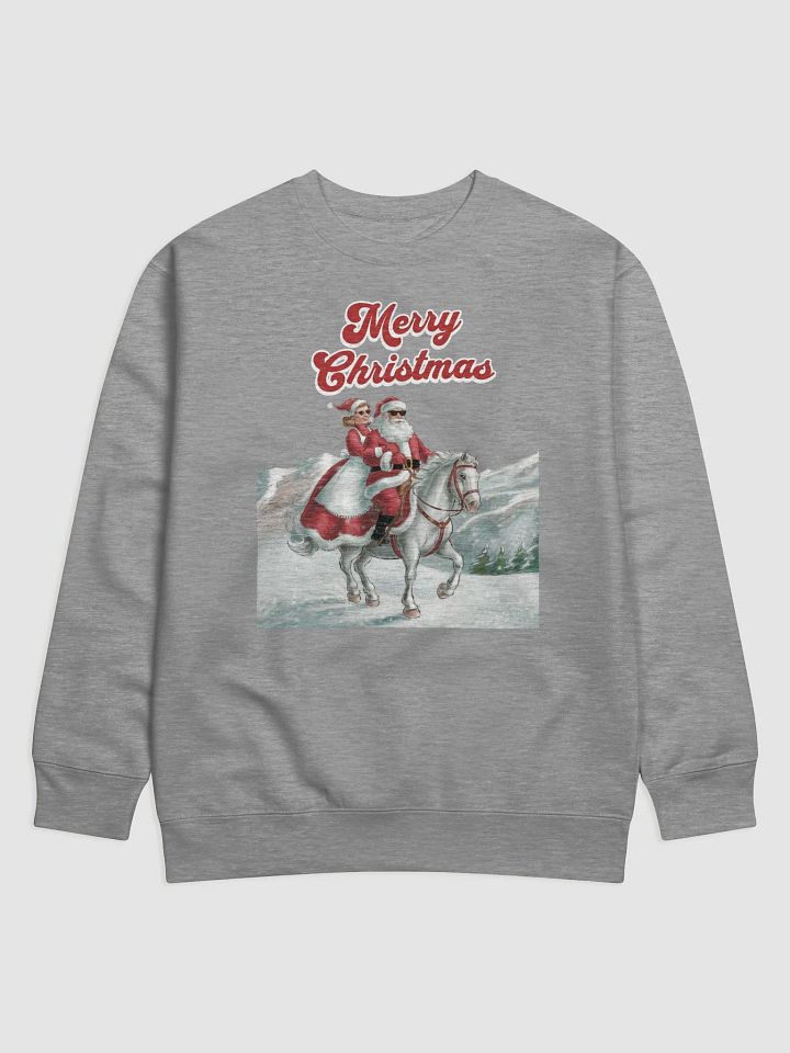 Mr. and Mrs. Santa Claus Horse Riding Sweatshirt product image (4)
