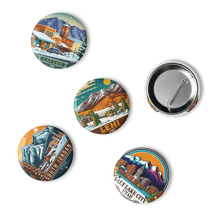 Utah Scenic Towns - Set Of 5 Pins product image (10)
