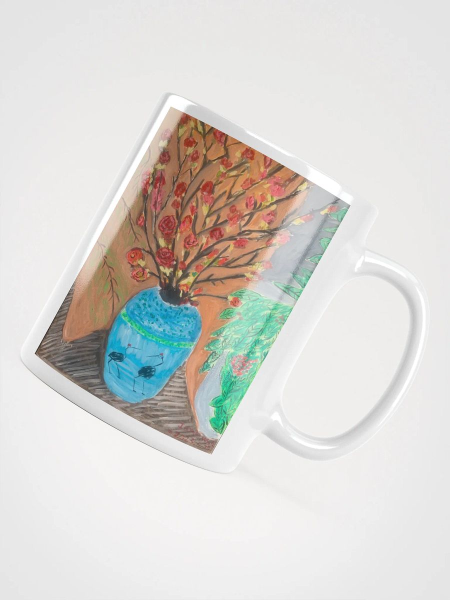 White Glossy Mug: oil painting product image (12)