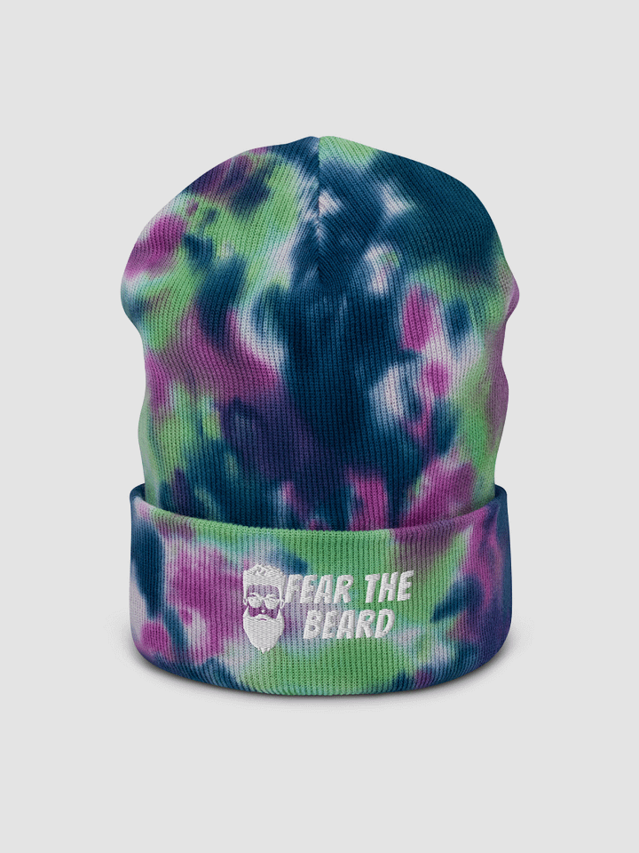 Fear The Beard Tie Dye Beanie product image (1)