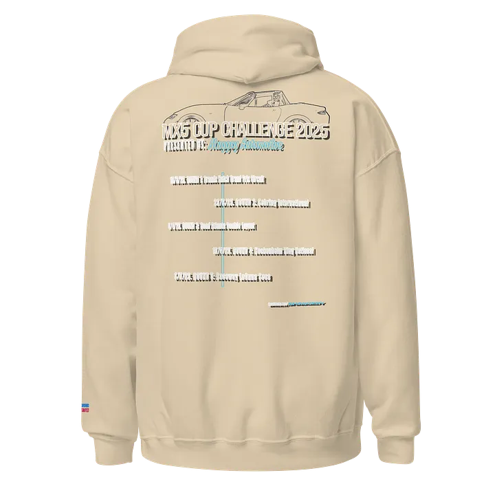 MX5 Cup Challenge Hoodie (White on Sand) product image (1)