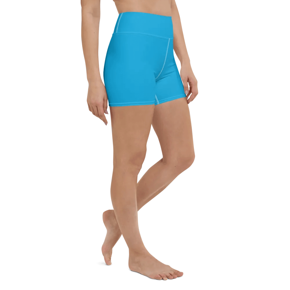 Sky Blue Yoga Shorts product image (6)