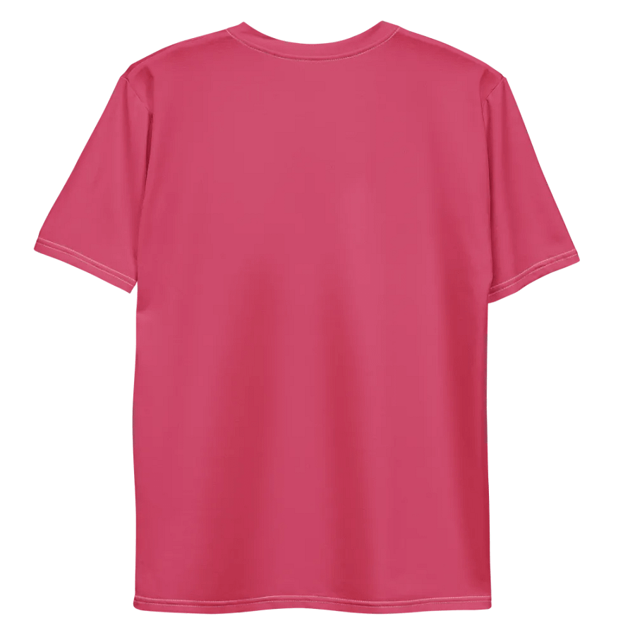 Plain Ruby Red True Summer Men's Crewneck Polyester Heavyweight Premium T-Shirt by Treasure Pie product image (10)
