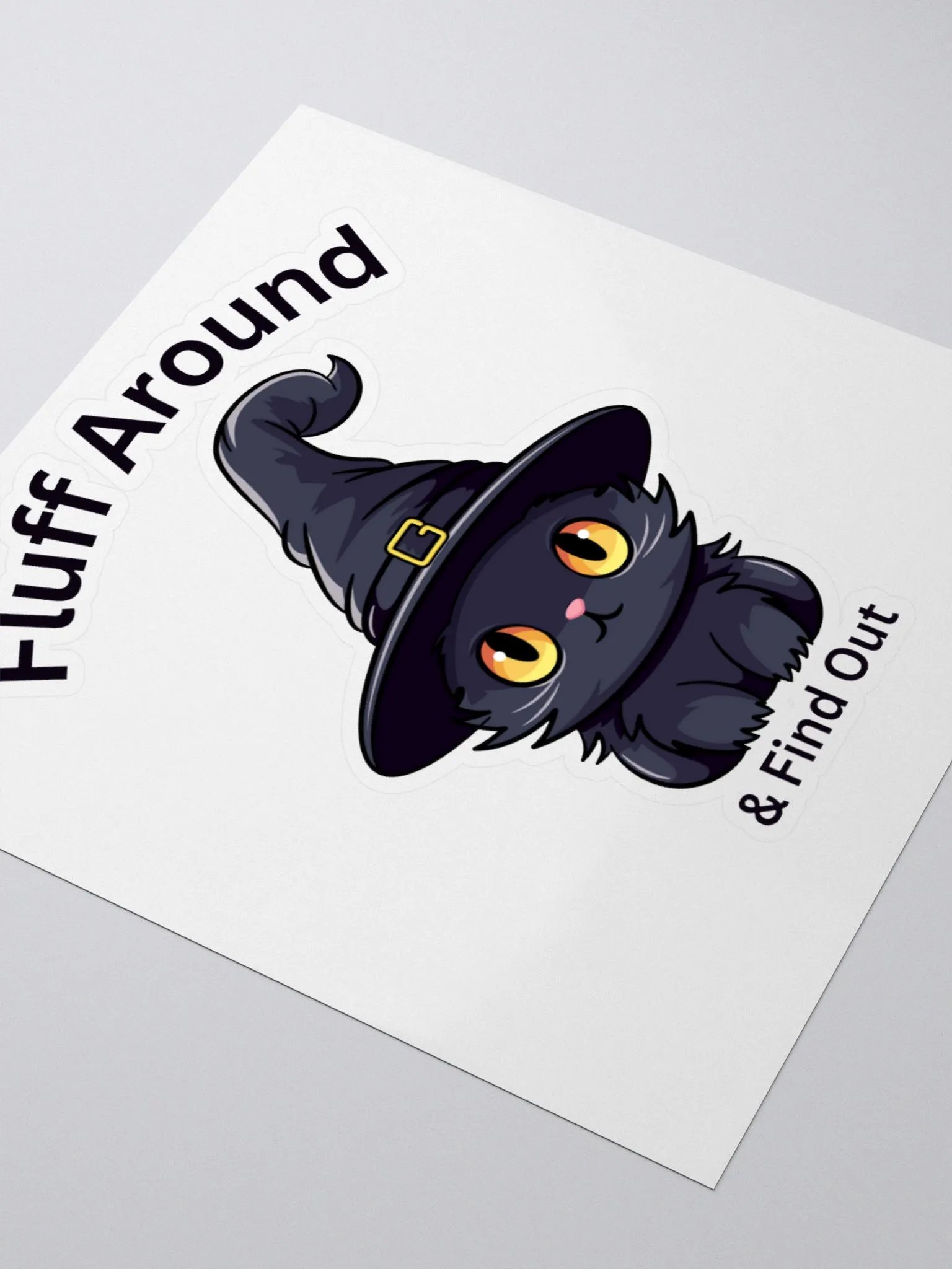 Fluff Around Cat Stickers product image (7)