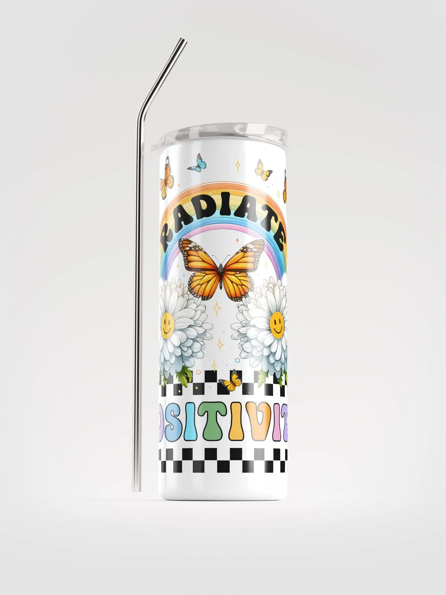Radiate Positivity Stainless Steel Tumbler product image (1)