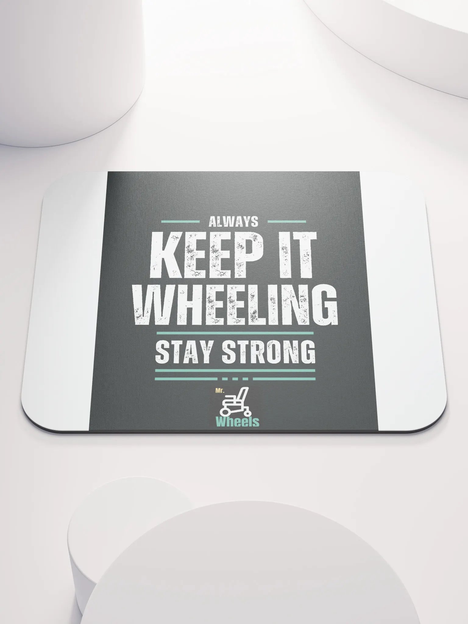Wheelchair Motivation Mouse Pad product image (1)