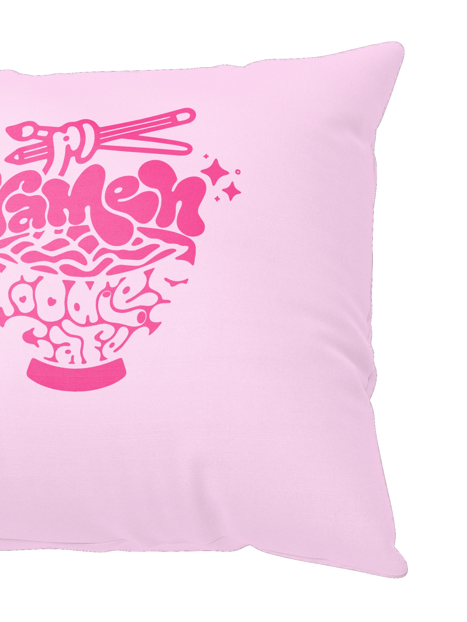RamenDoodlesCafe Logo Throw Pillow product image (4)