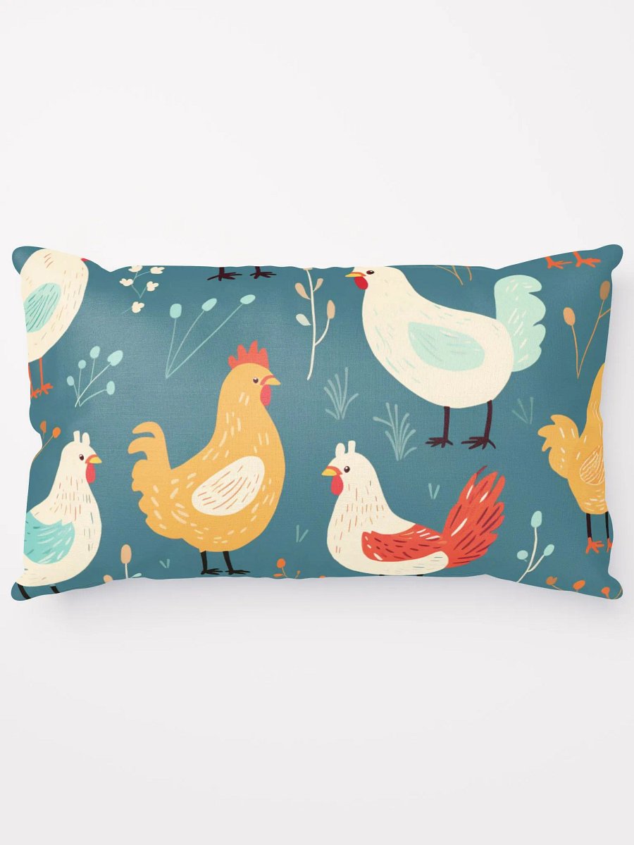 Mid Century Modern Chicken Pillow - Duo Design product image (6)