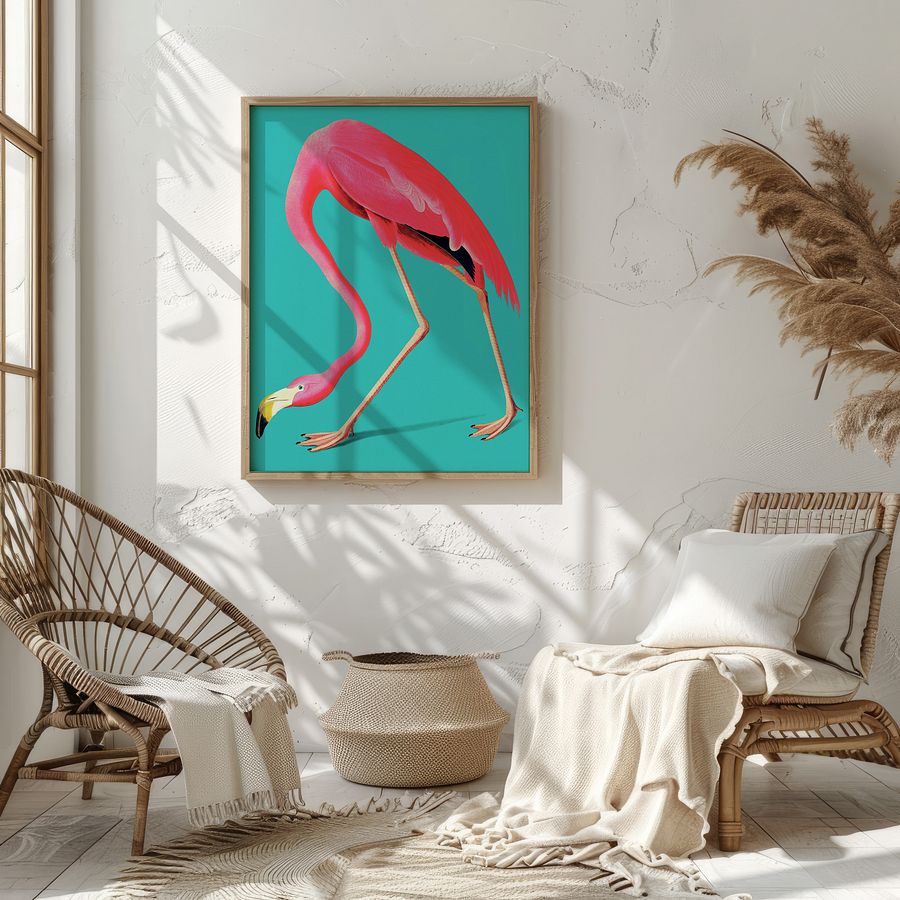 Vintage Flamingo Art Print product image (6)