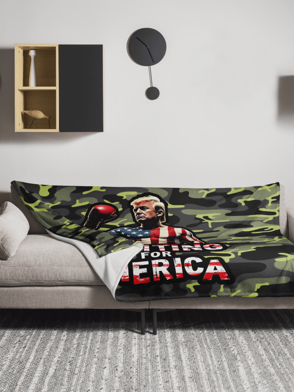 Throw Blanket: Trump, Fighting for America product image (1)