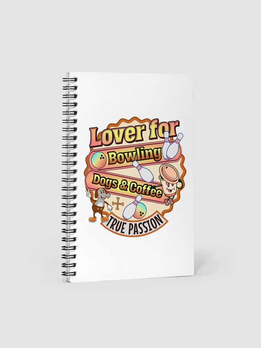 Lover For Dogs Coffee Bowling Playful Passion Spiral Notebook product image (1)