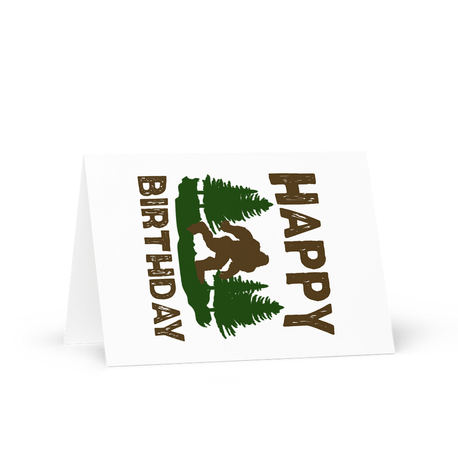 Happy Birthday (Bigfoot) Birthday Card 5" x 7" product image (1)