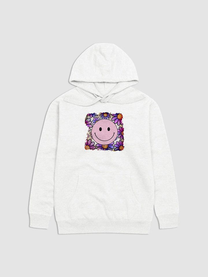 Light Pink Smiley Face Hoodie product image (2)
