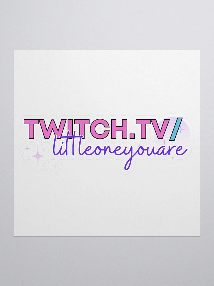 Twitch Channel Sticker Non-Holographic product image (1)