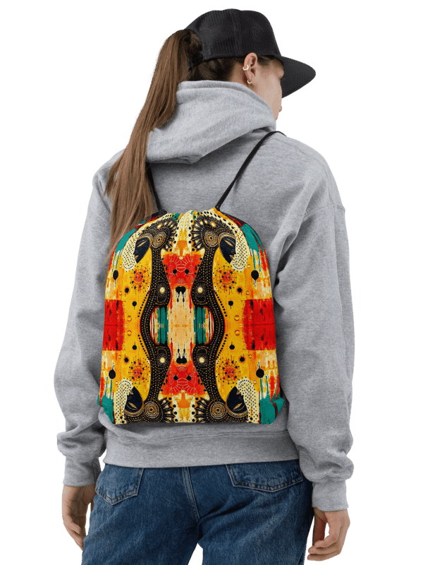 Yogi Muse Abstract Art Painted Drawstring Bag product image (1)