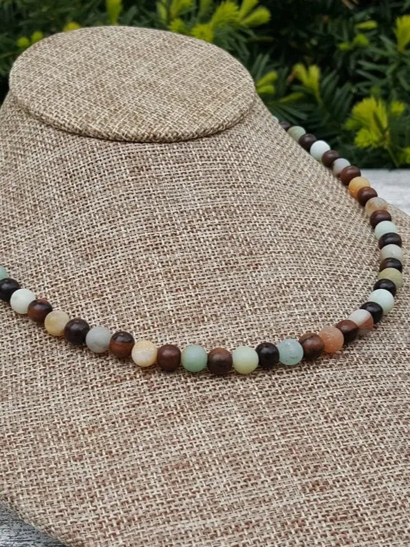 Amazonite Necklace | Handmade Accessory for Bellabeat Leaf Urban & Ivy product image (3)