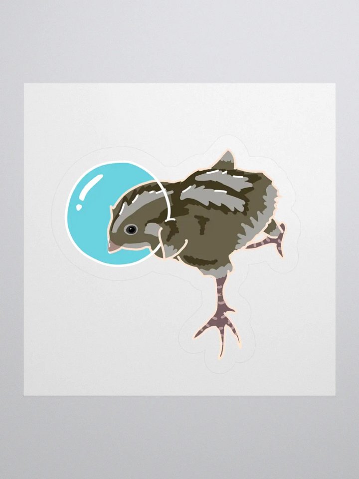 Astronaut Quail Sticker product image (1)
